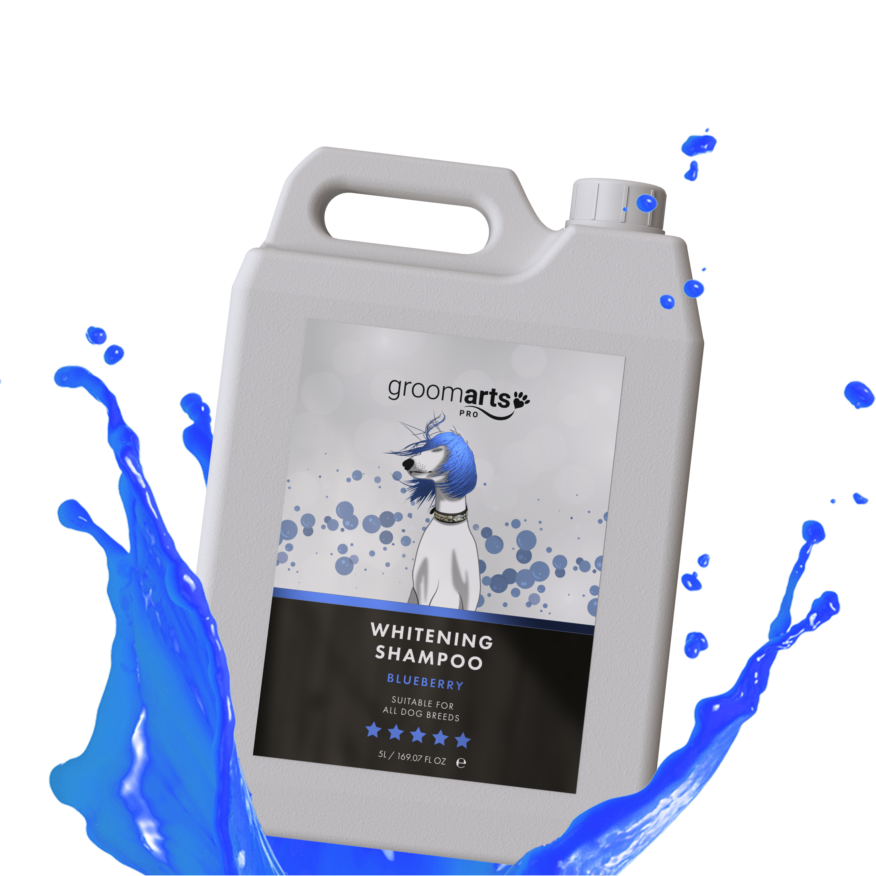 blueberry whitening dog grooming shampoo
